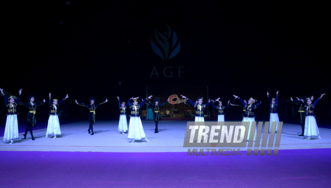 National Gymnastics Arena in Baku hosts Novruz show. Azerbaijan, 19 match, 2016
